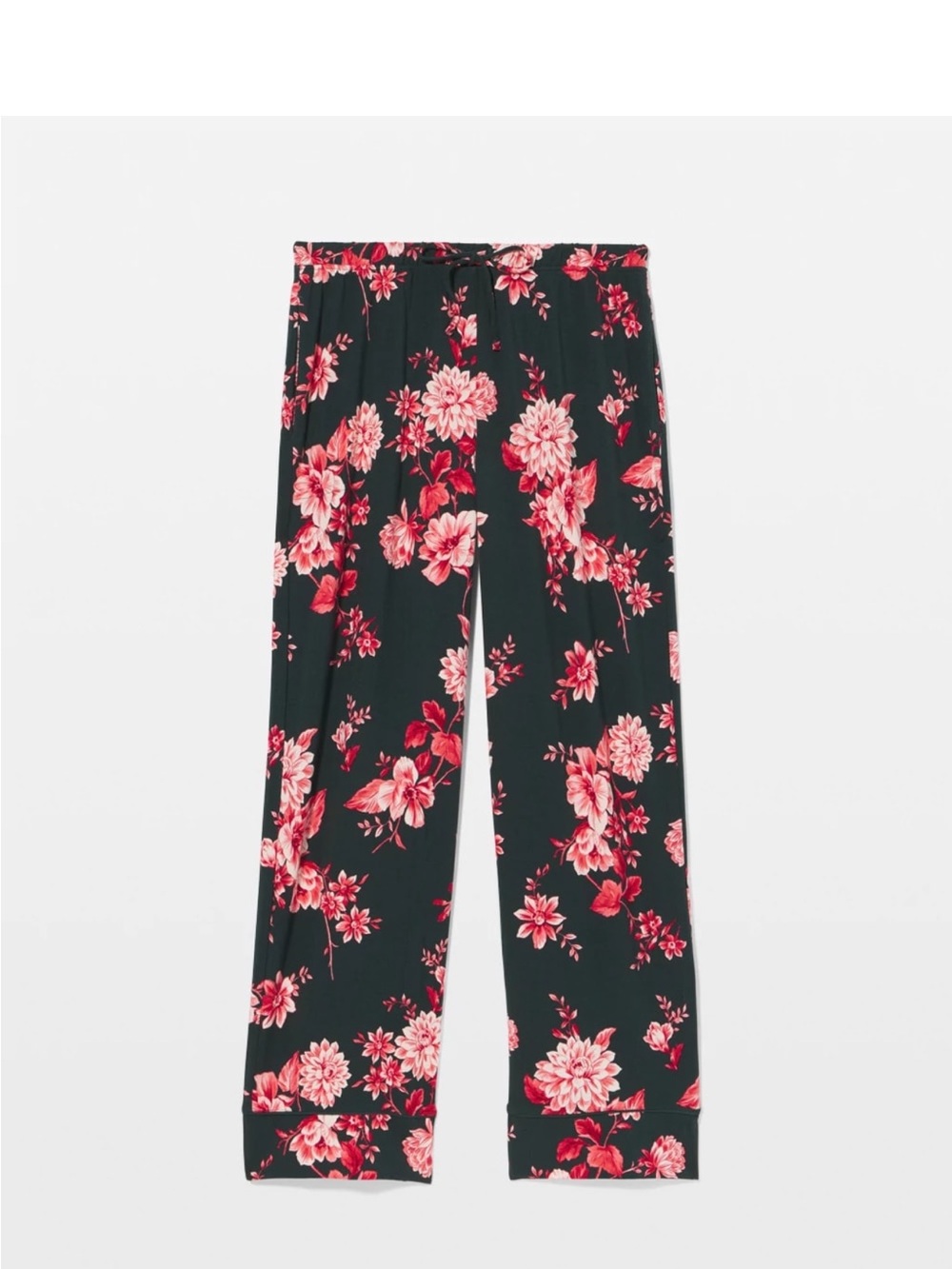 Soma Cool Nights Cottage Floral Green Pajama Pant size Large NWT in bag